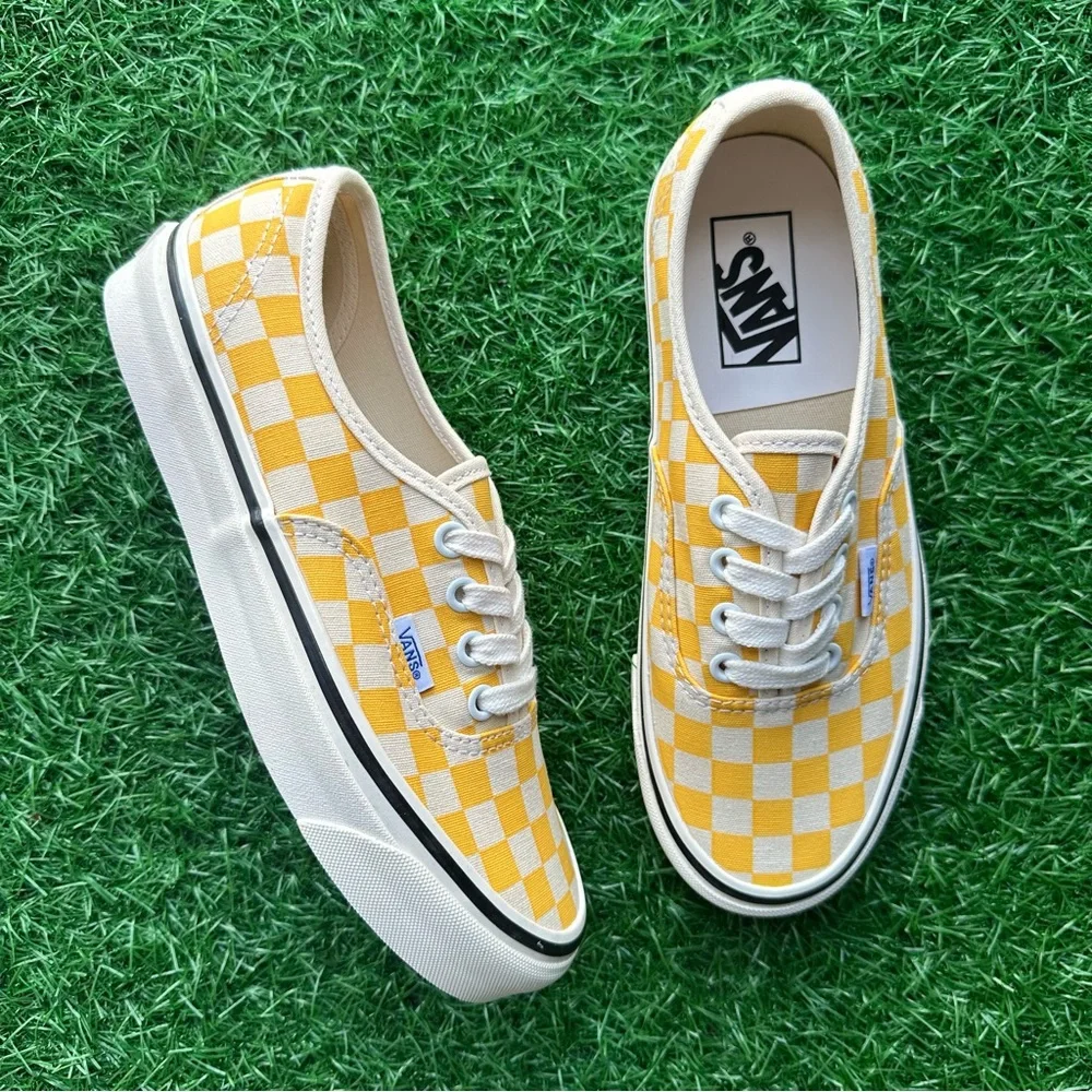 Vans Authentic 44 Dx Anaheim Factory Yellow Checkerboard - Picture 7 of 8